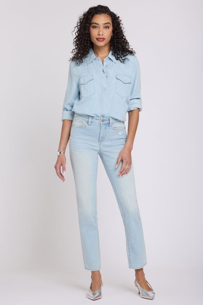 Sheri Slim Straight Ankle Jeans | Sky Valley | Denim | NYDJ