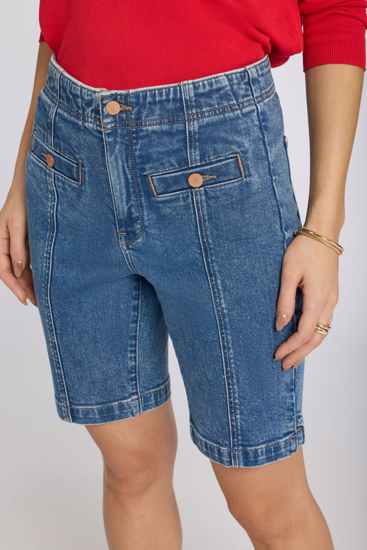 Ella Denim Shorts With High Rise | Salton | Denim | NYDJ