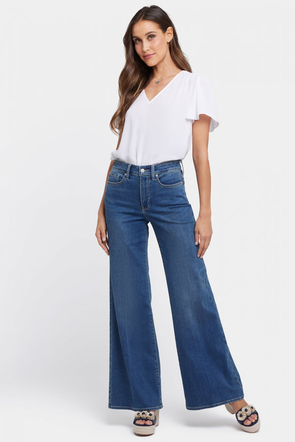 Mia Palazzo Jeans With High Rise | Valencia Surf | Pants | NYDJ