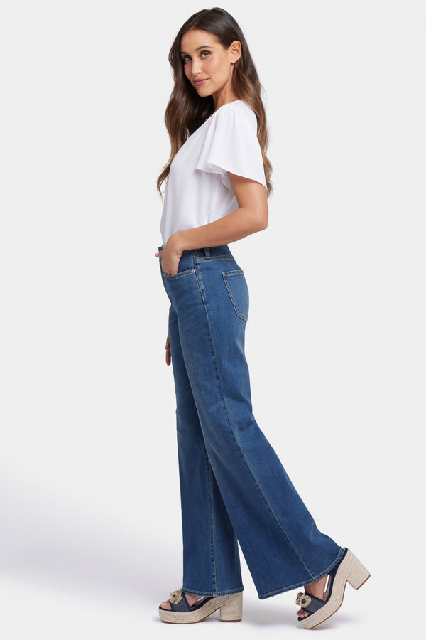 Mia Palazzo Jeans With High Rise | Valencia Surf | Pants | NYDJ