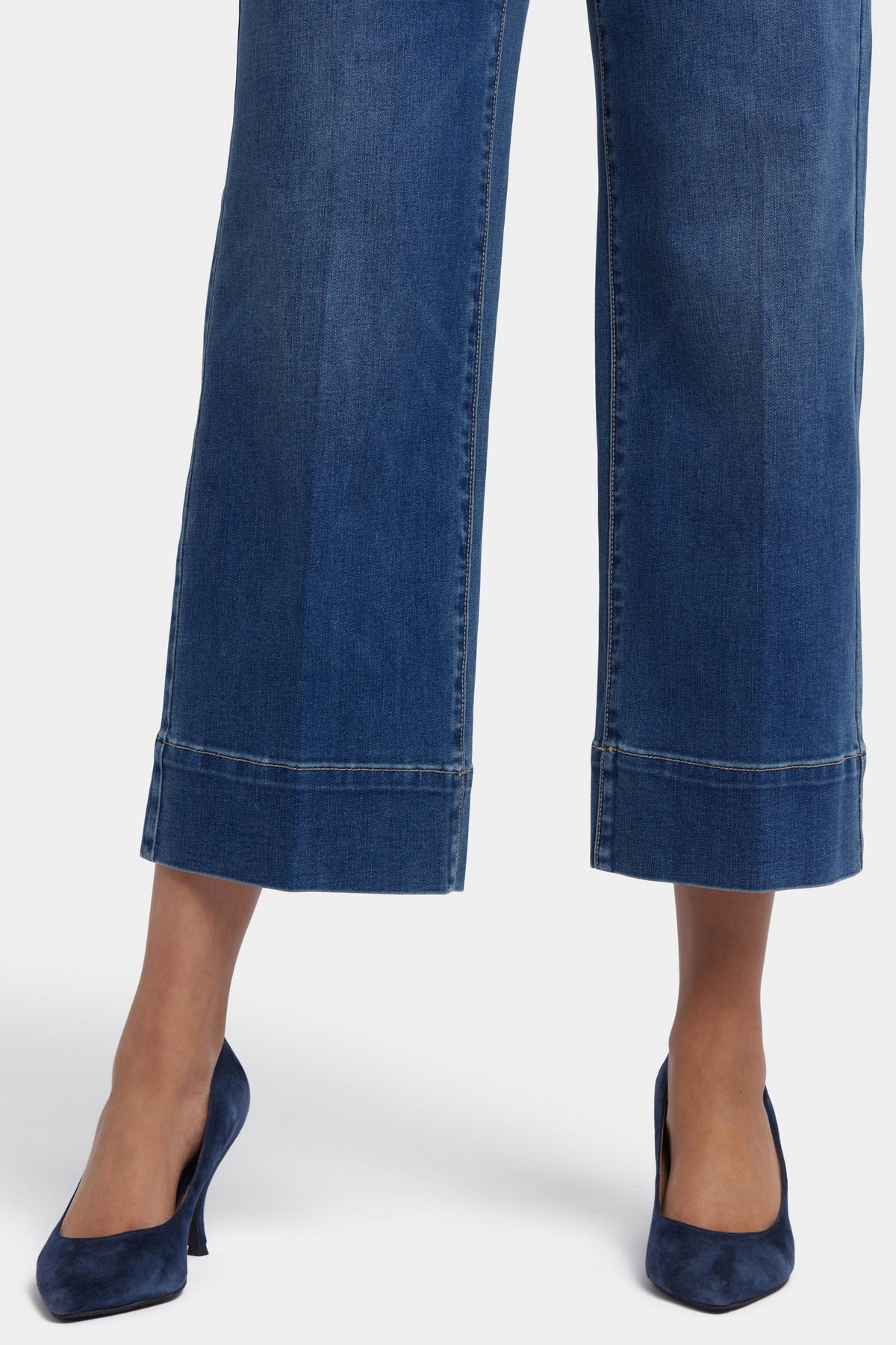 Teresa Wide Leg Ankle Jeans With 3" Hems | Valencia Surf | Pants | NYDJ