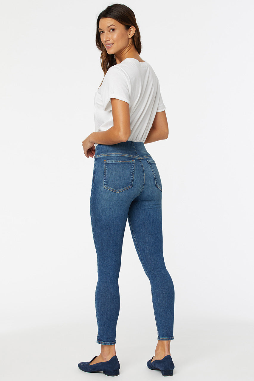 Pull-On Skinny Ankle Medium Blue SpanSpring™ Denim | Clean Allure | Denim | NYDJ