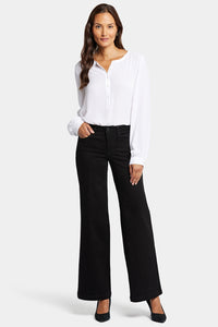 Teresa Wide Leg Jeans Black Premium Denim (Tall) | Black | Denim | NYDJ