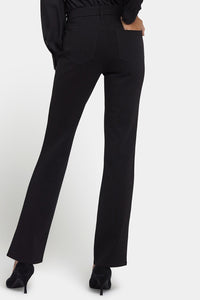 Vegan Stretch Leather Marilyn Straight Pants | Black | Pants | NYDJ