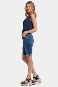 Briella 11 Inch Denim Shorts With Roll Cuffs | Valencia Surf | Pants | NYDJ