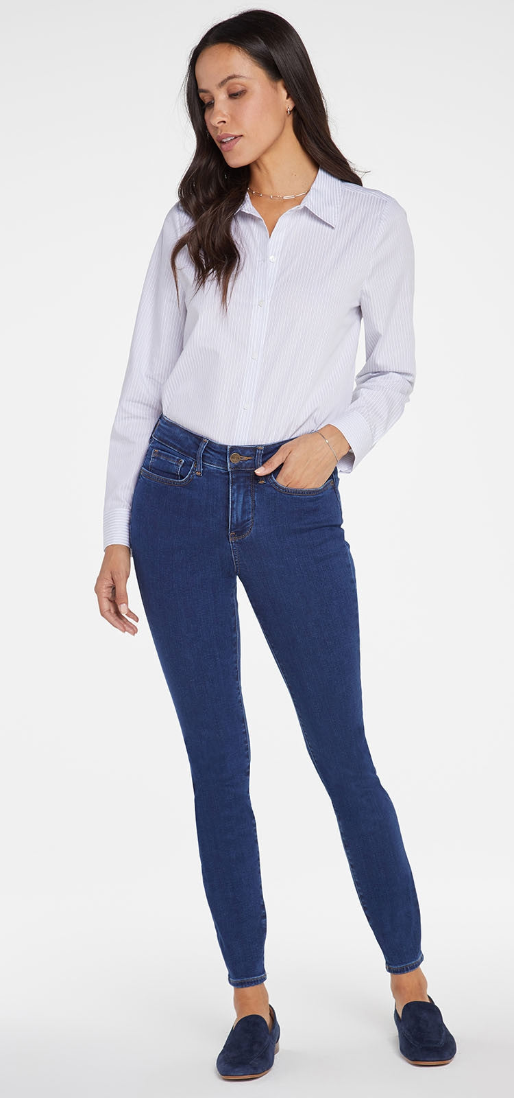 Ami Skinny Jeans Medium Blue Premium Denim (Tall) | Quinn | Denim | NYDJ