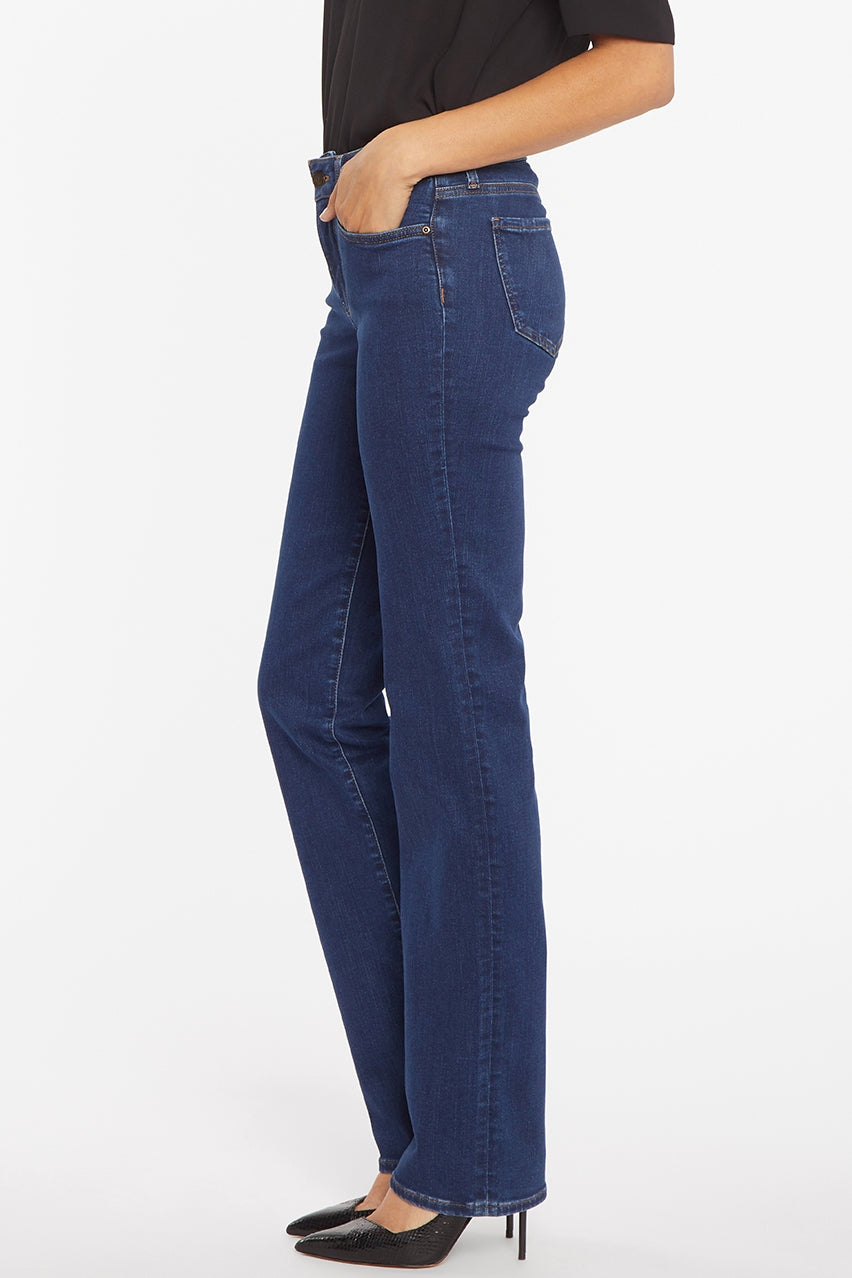 Marilyn Straight Jeans Medium Blue Premium Denim | Quinn | Pants | NYDJ