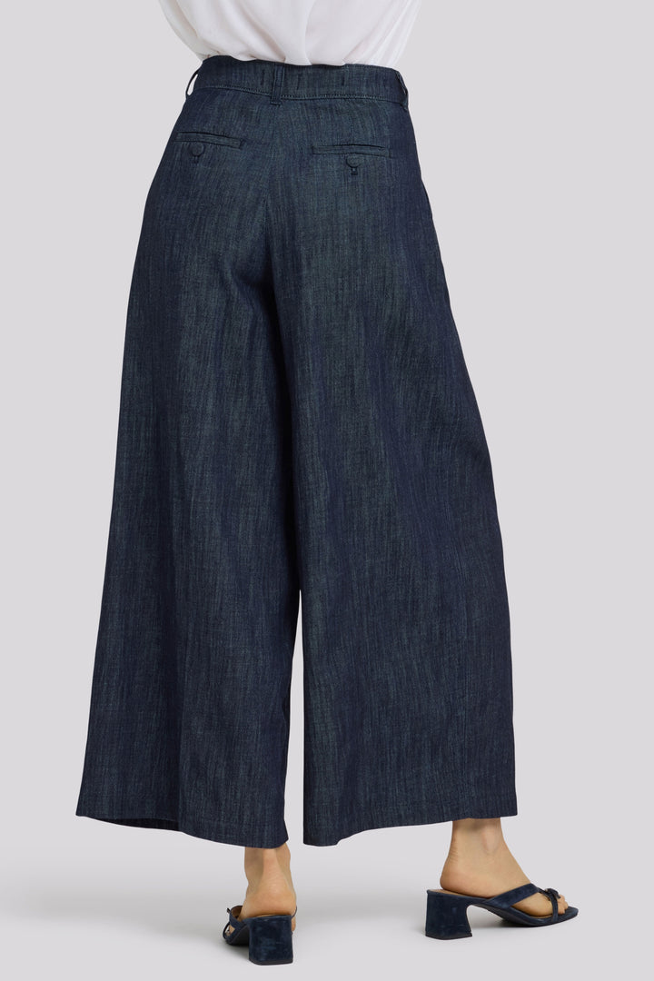 Giselle Wide Leg Ankle Trouser | Dark Indigo | Pants | NYDJ