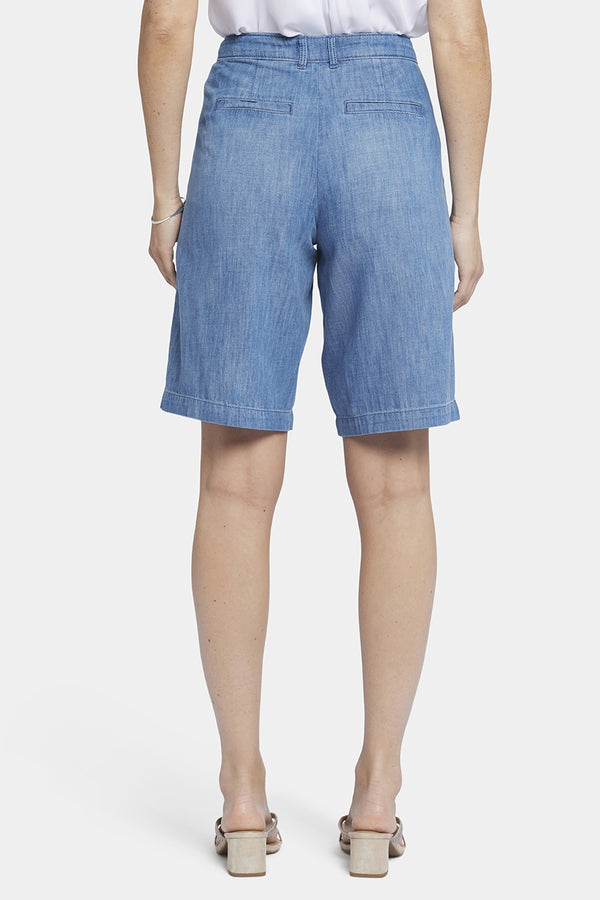 Relaxed Denim Bermuda Shorts With High Rise | Corfu | Pants | NYDJ