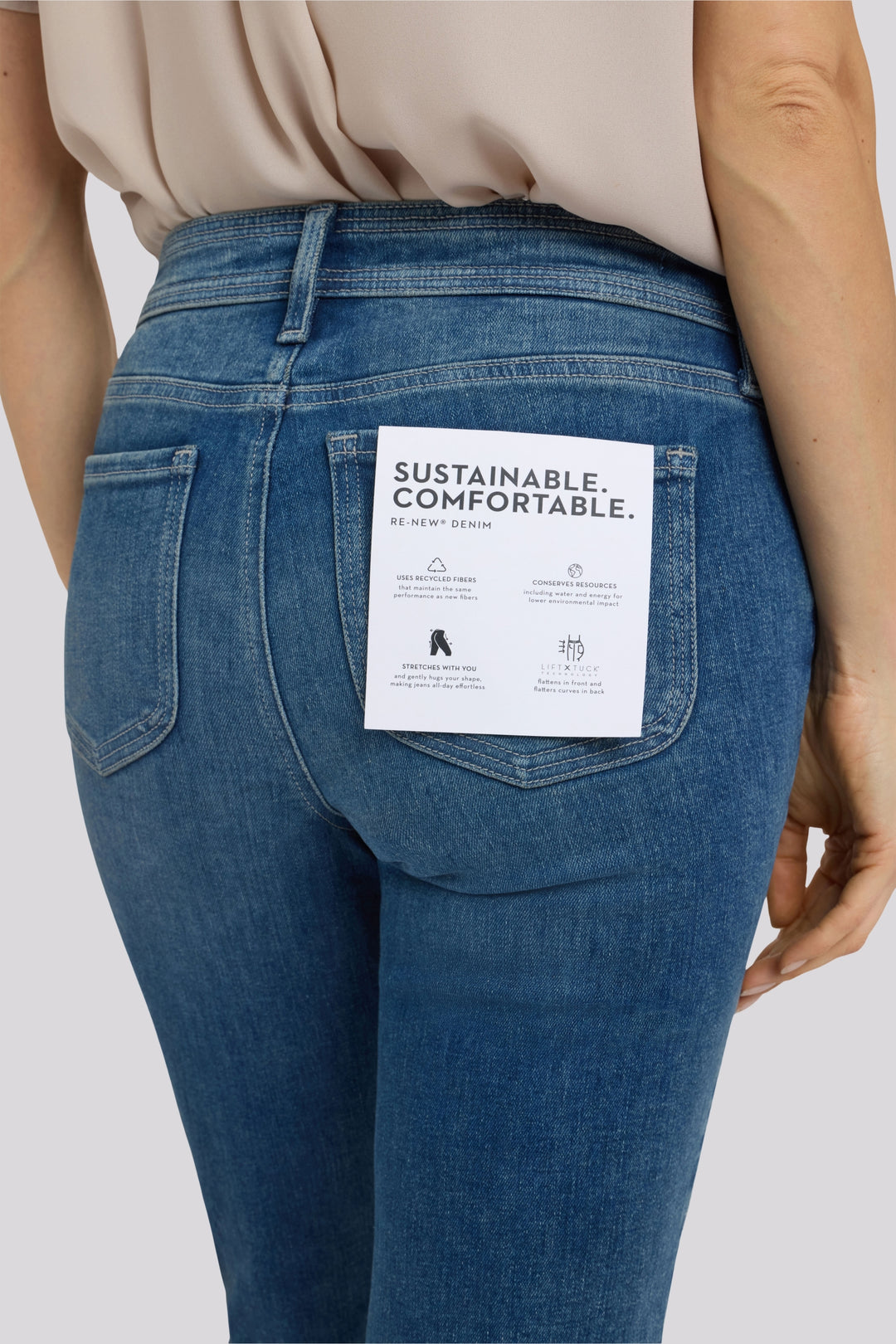 Marilyn Straight Crop Jeans In Re-New Denim | Breezy Palms | Denim | NYDJ