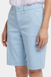 Bermuda Shorts In Stretch Twill | Aquatic | Shorts | NYDJ