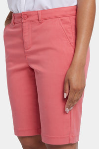 Bermuda Shorts In Stretch Twill | Spiced Coral | Shorts | NYDJ