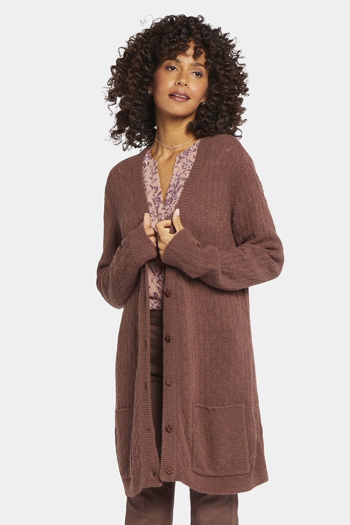 Falling Leaves Everyday Cardigan | Hot Cocoa | Cardigan | NYDJ