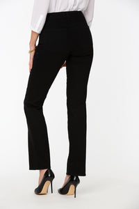 Marilyn Straight Jeans Black Premium Denim (Petite) | Black | Denim | NYDJ