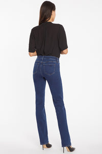 Marilyn Straight Jeans Medium Blue Premium Denim (Petite) | Quinn | Denim | NYDJ