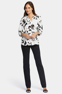 Pintuck Blouse Floral Print | Lalas | Blouse | NYDJ