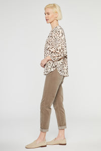 Pintuck Blouse Animal Print | Tupelo Cat | Blouse | NYDJ