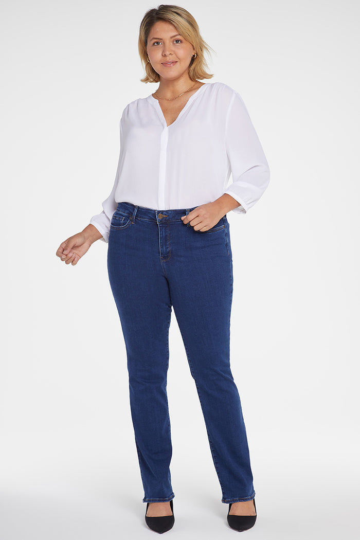 Marilyn Straight Jeans Medium Blue Premium Denim (Plus) | Quinn | Denim | NYDJ