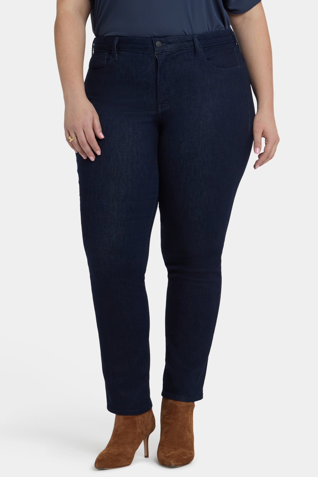 Sheri Slim Jeans Dark Blue Premium Denim (Plus) | Rinse | Denim | NYDJ