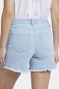 A-Line Denim Shorts Light Blue Premium Denim | Santorini | Shorts | NYDJ