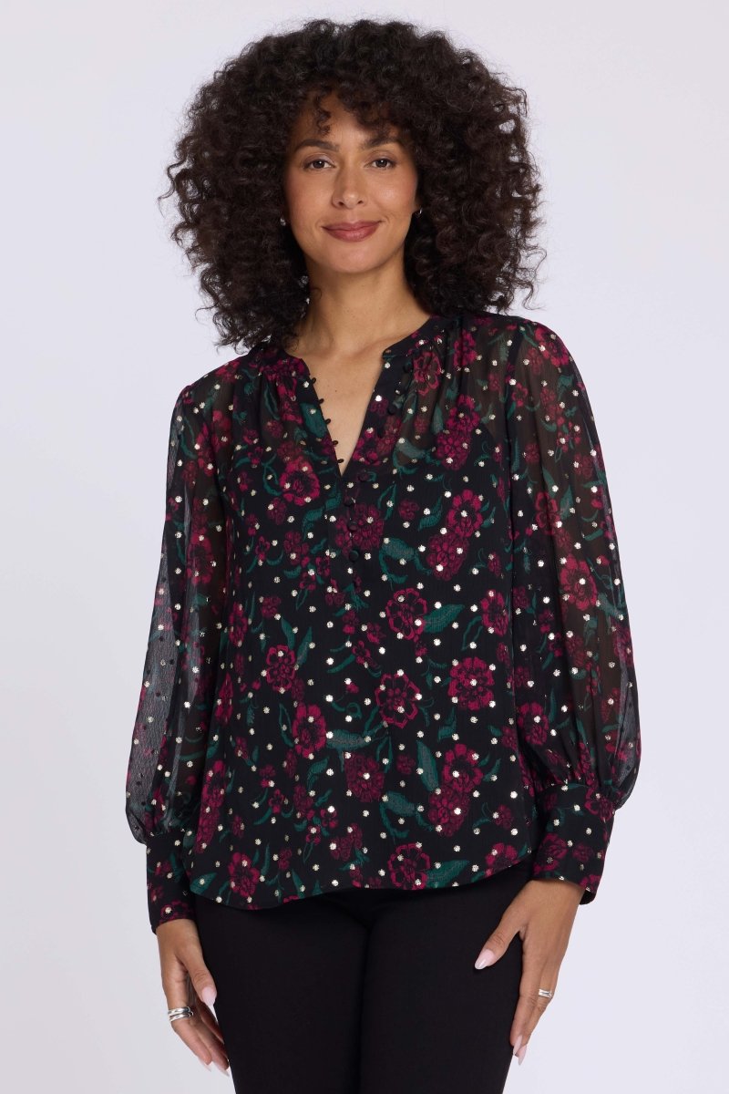Annie Blouse | Floral Park Jazzy - NYDJ