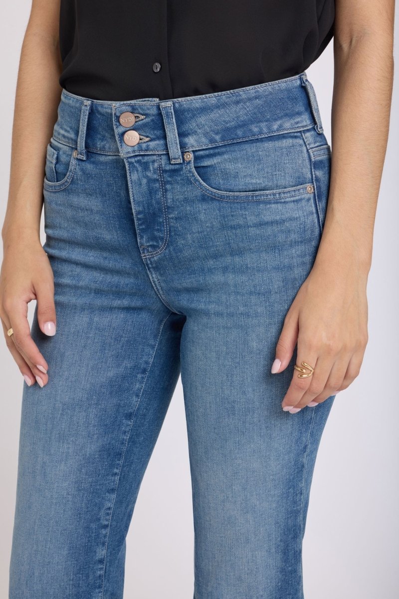 Bailey Relaxed Straight Crop Jeans In Re - New Denim With High Rise | Keys View - NYDJ
