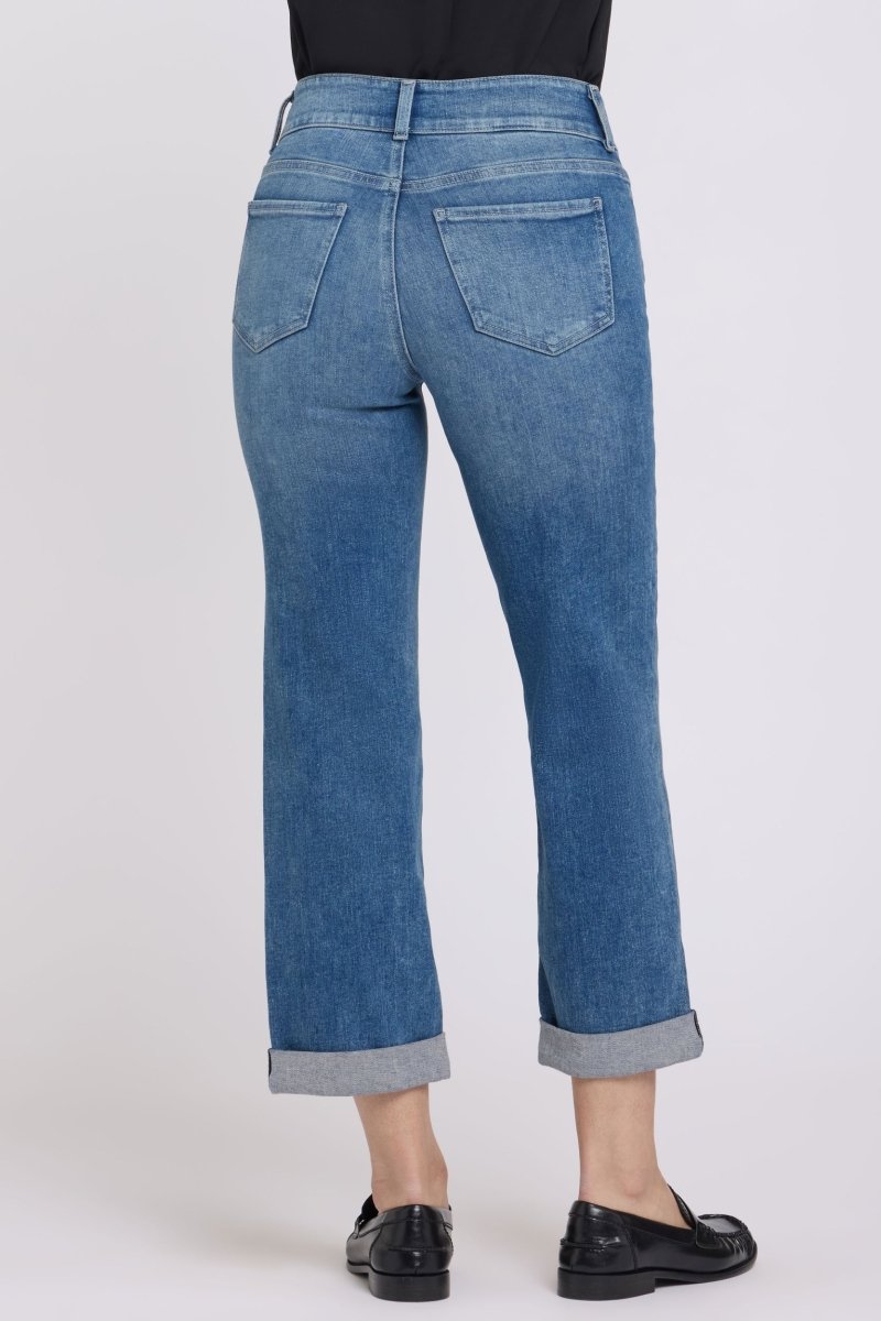 Bailey Relaxed Straight Crop Jeans In Re - New Denim With High Rise | Keys View - NYDJ