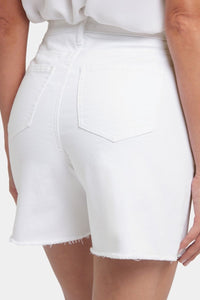 Berkyn Relaxed Denim Shorts With Super High Rise | Optic White | Shorts | NYDJ