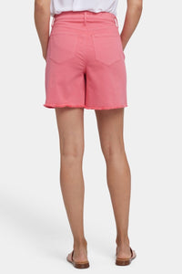 Berkyn Relaxed Denim Shorts With Super High Rise | Spiced Coral | Shorts | NYDJ