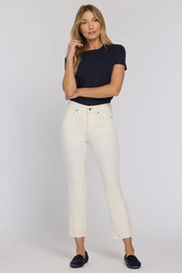 Billie Mini Bootcut Ankle Jeans In Cool Embrace® Denim With High Rise | Vintage White | Denim | NYDJ