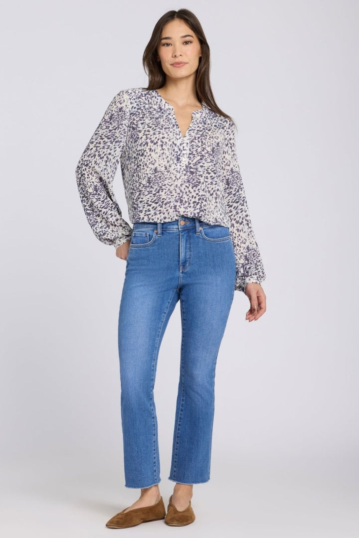 Billie Mini Bootcut Ankle Jeans With High Rise | Blue Paradise | Denim | NYDJ