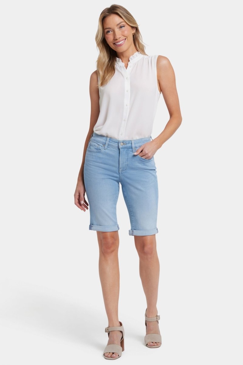 Briella 11 Inch Denim Shorts With Roll Cuffs | Canary Beach | Shorts | NYDJ