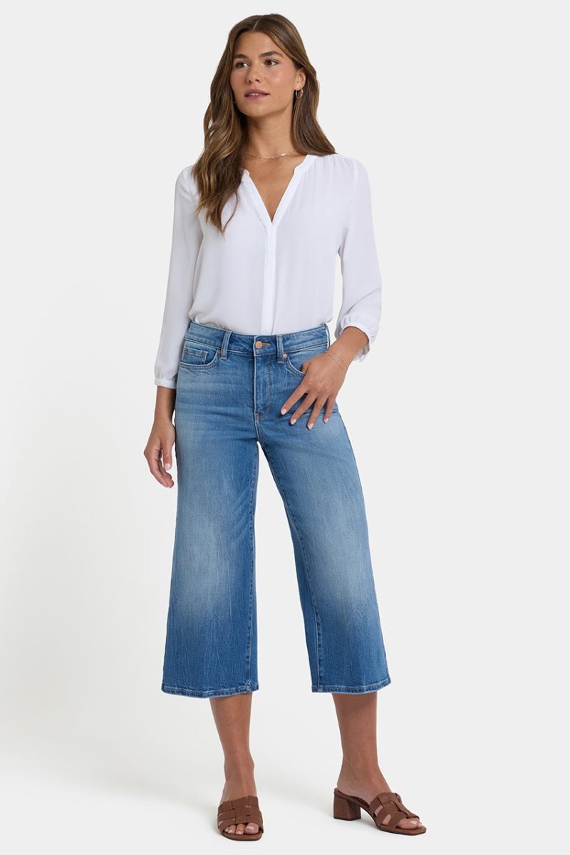 Brigitte Wide Leg Capri Jeans With High Rise | Pacifica | Denim | NYDJ