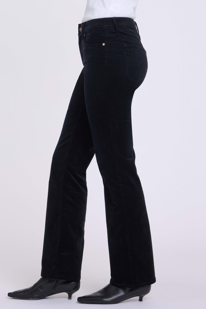 Brooklyn Bootcut Pants in Fine Wale Stretch Corduroy | Black - NYDJ