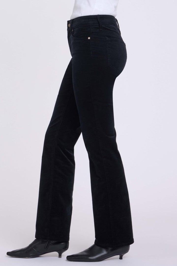 Brooklyn Bootcut Pants in Fine Wale Stretch Corduroy | Black - NYDJ