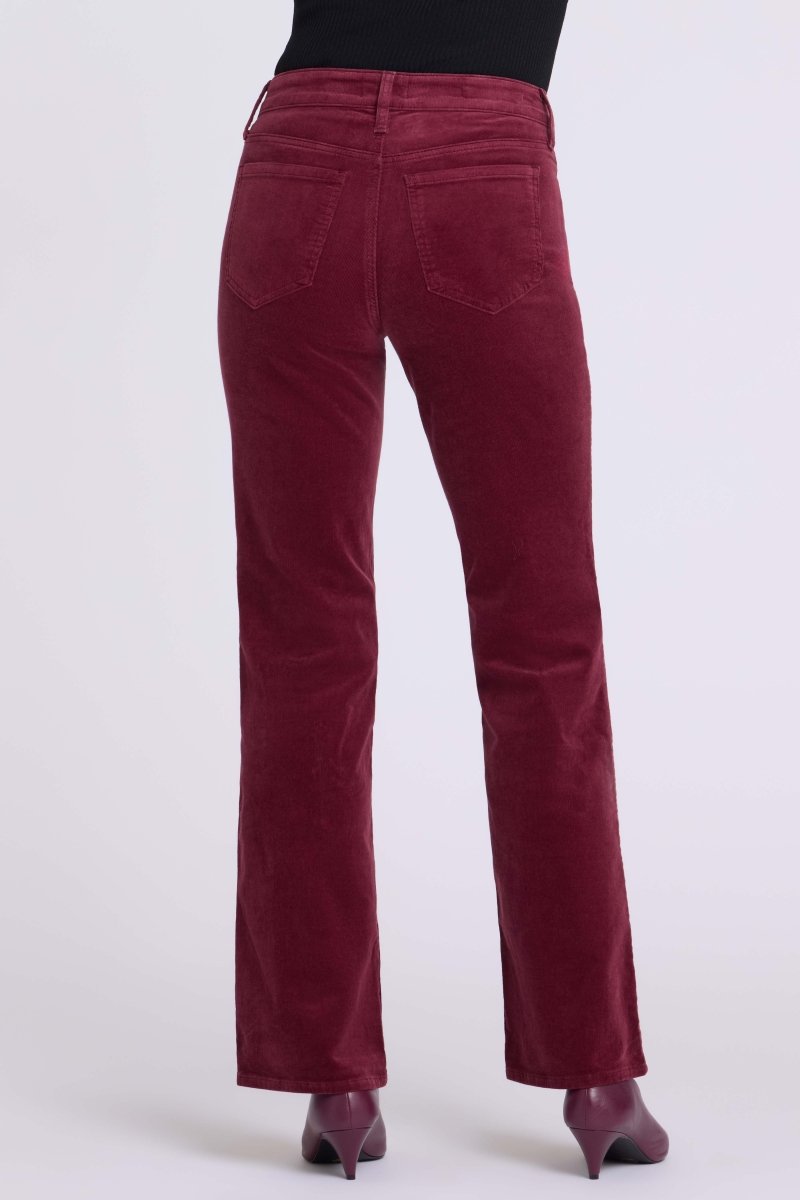 Brooklyn Bootcut Pants in Fine Wale Stretch Corduroy | Sienna Red - NYDJ