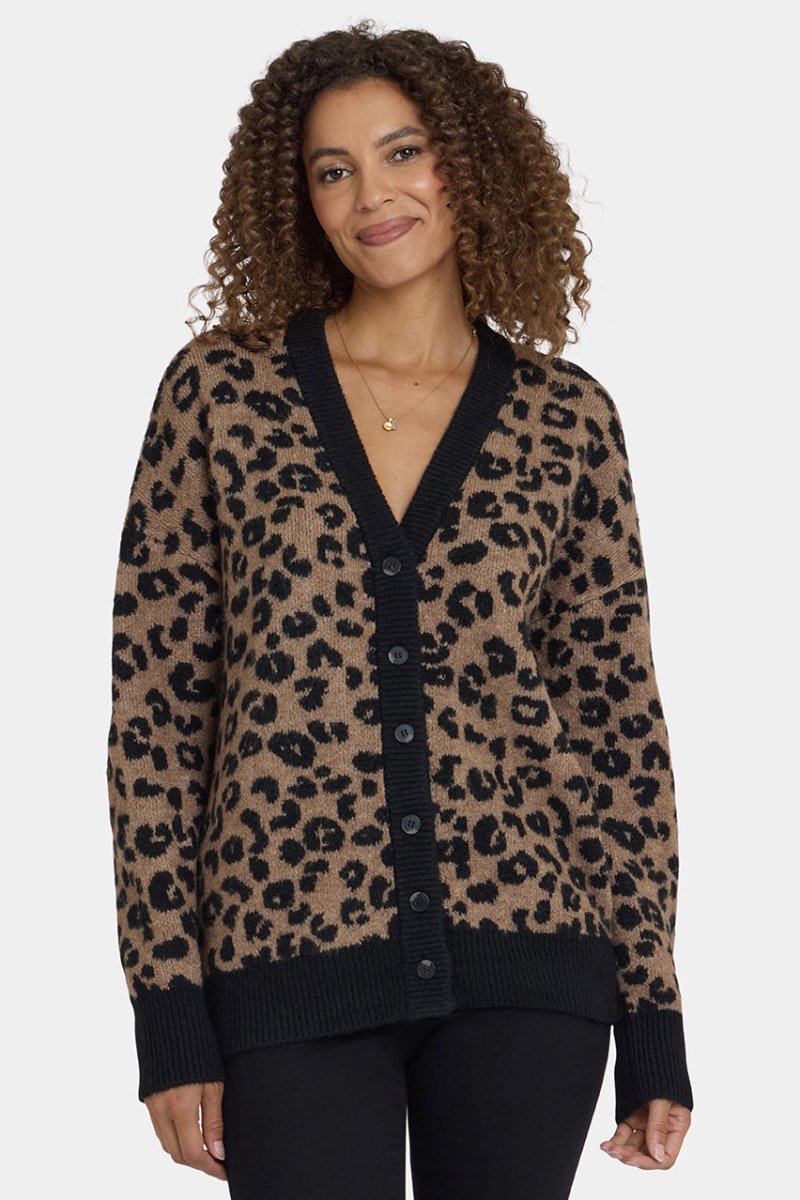 Cheetah Cardigan | Black Combo | Cardigan | NYDJ