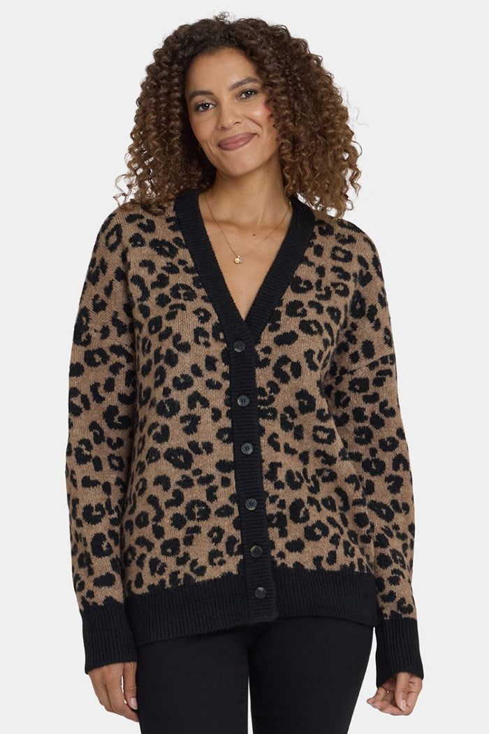 Cheetah Cardigan | Black Combo | Cardigan | NYDJ