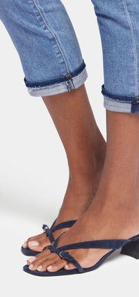 Chloe Capri Cuff Jeans Medium Blue Premium Denim | Crescent Shore | Pants | NYDJ