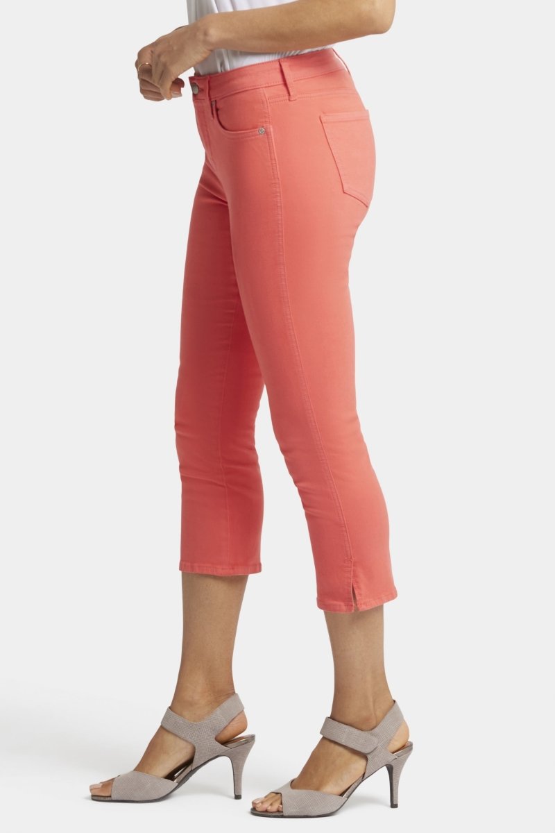 Chloe Capri Jeans Orange Coloured Denim | Fruit Punch | Pants | NYDJ