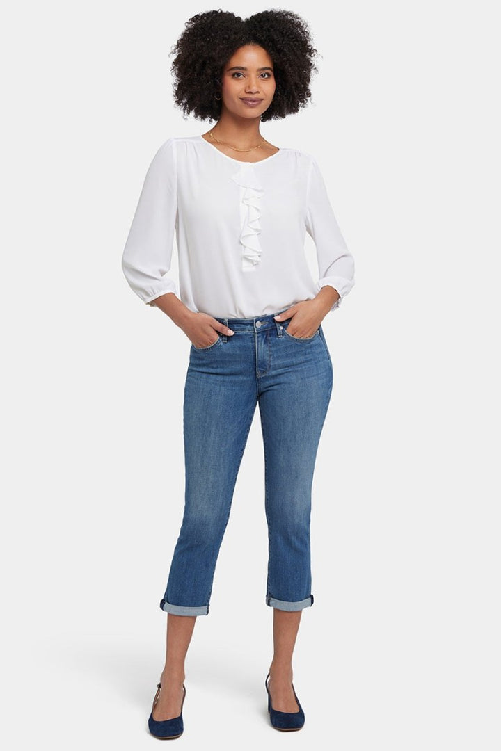 Chloe Skinny Capri Jeans In Cool Embrace® Denim | Costa Brava | Pants | NYDJ
