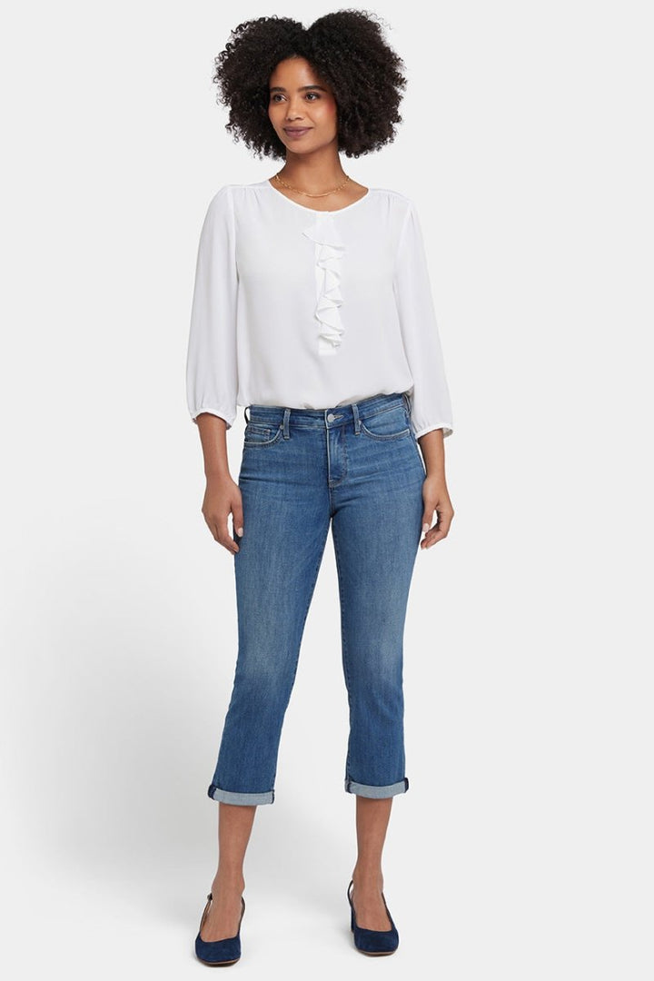 Chloe Skinny Capri Jeans In Cool Embrace® Denim | Costa Brava | Pants | NYDJ