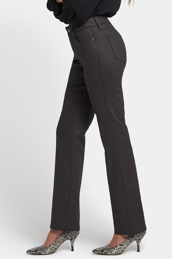 Coated Marilyn Straight Jeans | Vintage Barnwood Coated | Pants | NYDJ