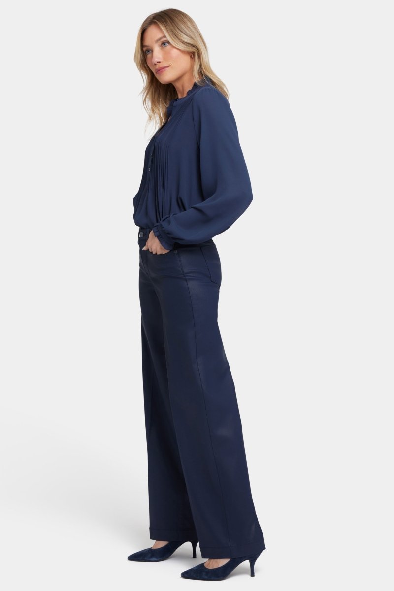 Coated Teresa Wide Leg Jeans | Starless Sky Coated | Denim | NYDJ