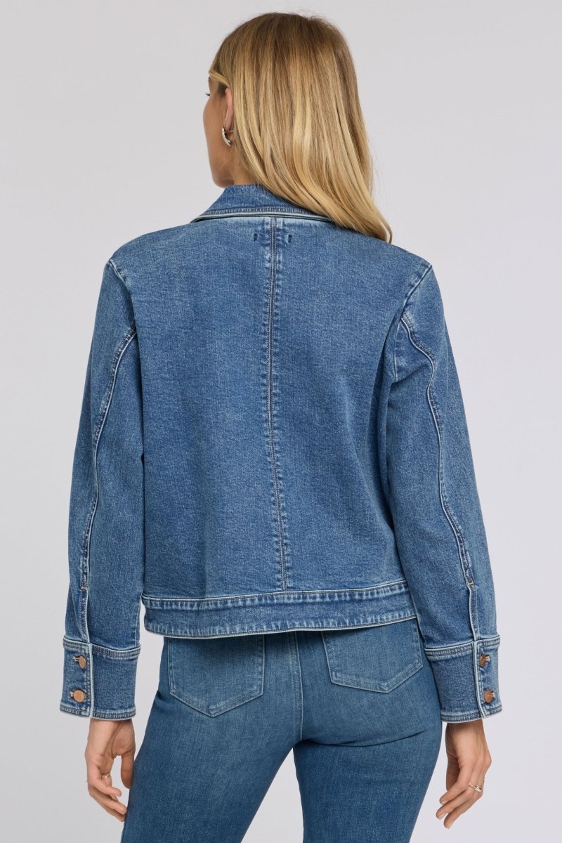 Denim Jacket With Oversize Pockets | Salton | Denim | NYDJ