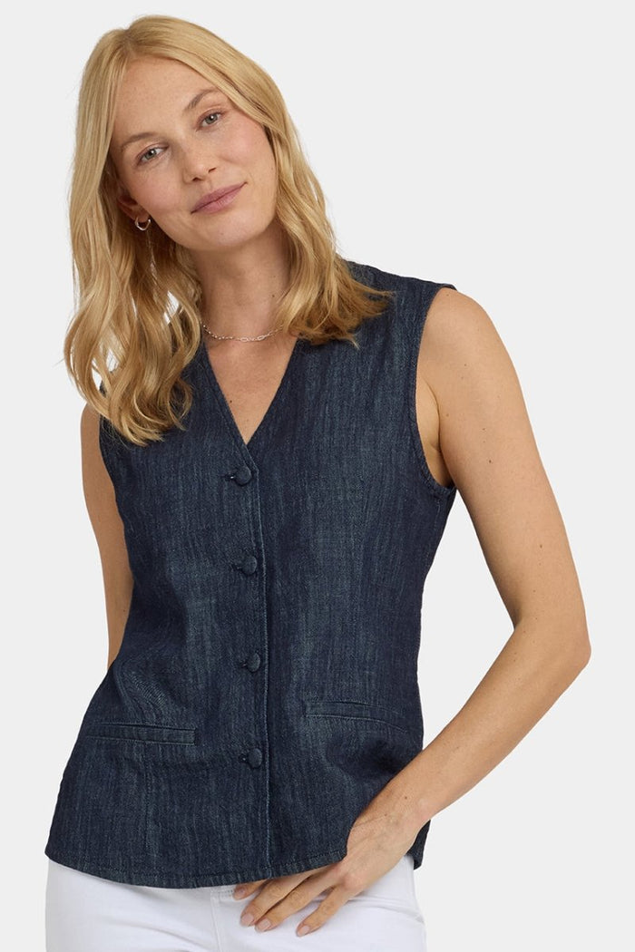 Denim Vest | Dark Indigo | Vest | NYDJ