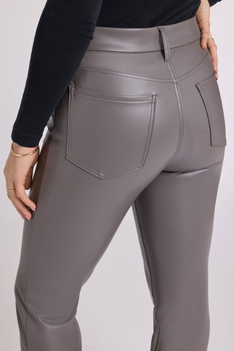 Faux Leather Marilyn Straight Sculpt-Her™ Pants | Falcon - NYDJ
