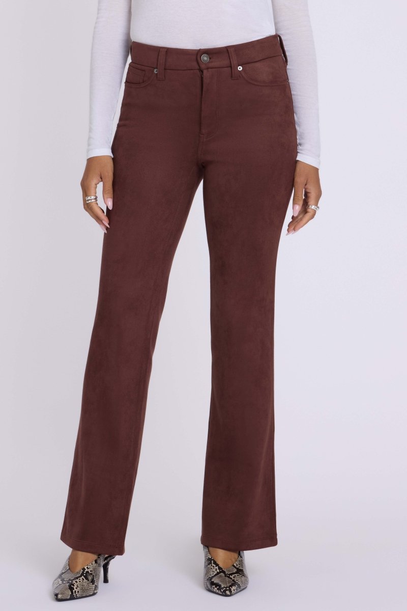 Faux Suede Brooklyn Bootcut Pants Sculpt-Her™ Collection | Chocolate Fondant - NYDJ