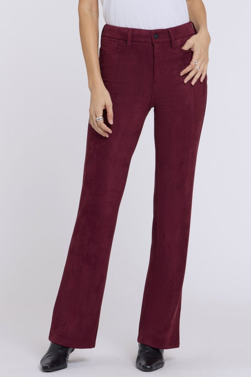 Faux Suede Brooklyn Bootcut Pants Sculpt-Her™ Collection | True Burgundy - NYDJ