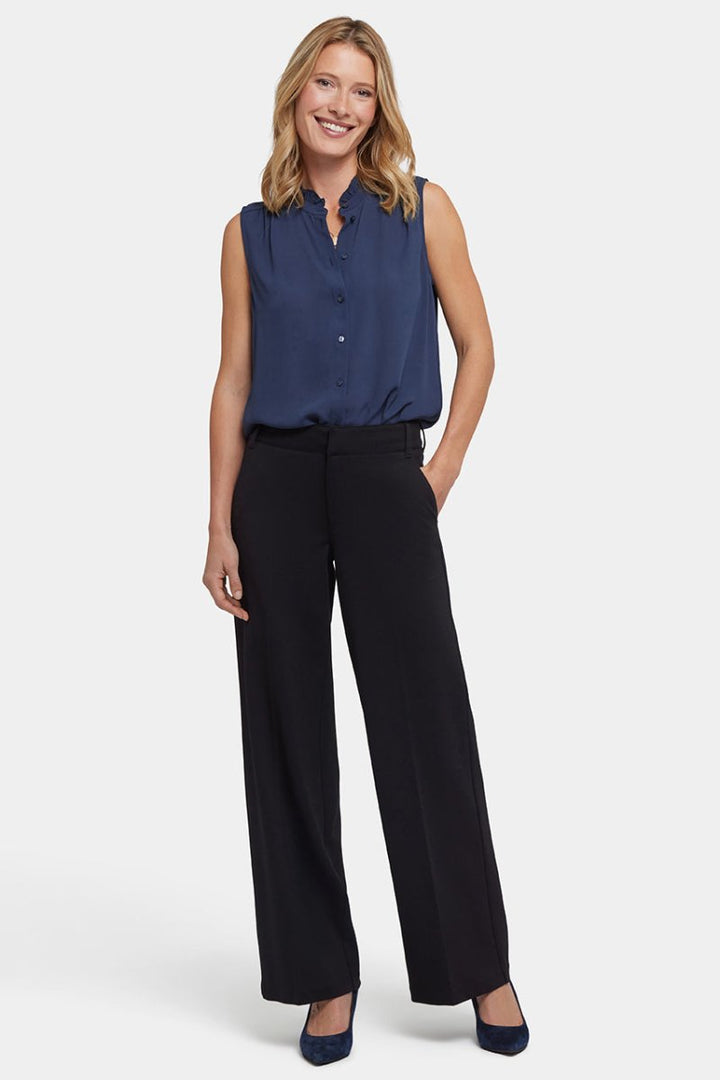 Fiona Pants in Ponte Knit | Black | Trouser | NYDJ